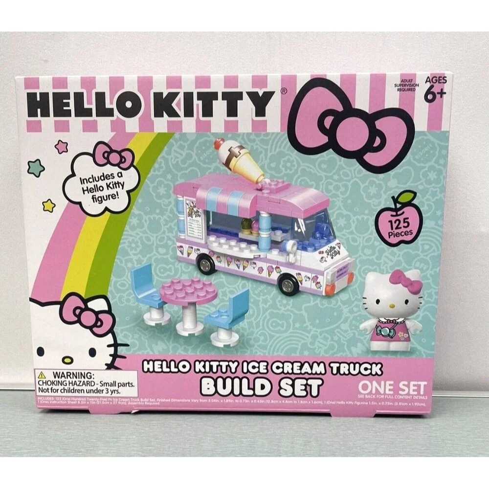 Sanrio Hello Kitty Ice Cream Truck Build Set 125-Pcs - Picture 1 of 4